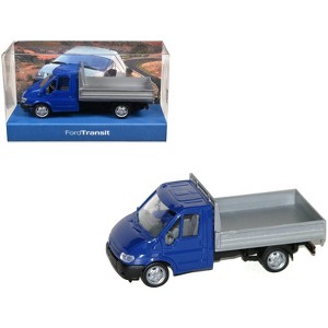 Ford Transit Utility Truck Blue 1/87 (HO) Plastic Model Car by Promotex - 1 of 4