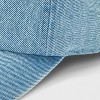 Women's Sardine Cotton Denim Baseball Hat - Universal Thread™ Denim Blue - 4 of 4
