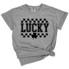 Simply Sage Market Checkered Lucky Shamrock Garment Dyed Tee - 2 of 4