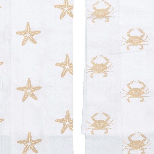C&F Home Set de 3 toallas de cocina tipo harinero impresas Seaside Splendor 2