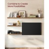 VASAGLE Set of 2 Floating Wall Shelves - Rustic Brown - Display Shelves for Picture Frames - Living Room, Kitchen - 4 of 4