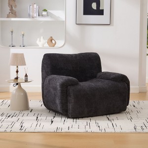 Sapphtopaz Oversized Accent Chair with Deep Seats Chenille Upholstered Single Sofa Chair with Foam Filled Comfy Couch for Living Room, Bedroom - 1 of 4