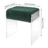 YIYIBYUS Modern Minimalist Acrylic Stool Chair, Makeup Stool Chair with Cushion, Modern Multifunctional Vanity Stool - 3 of 4