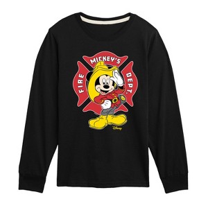 Boys' - Disney - Firefighter Mickey Long Sleeve Graphic T-Shirt - 1 of 4