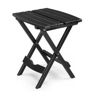 Karl Home|Wood Patio Folding Side Table - 1 of 4