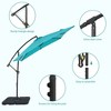 Sonkuki 8.2 x 8.2 Ft. Patio Offset Umbrella With Base for Garden, Backyard and Poolside - 3 of 4