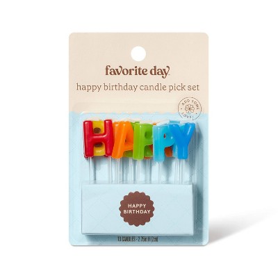 Happy Birthday Candles - 13ct - Favorite Day™