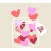 V Day Jar Of Hearts Adult Crew Neck Short Sleee Tee - 2 of 2