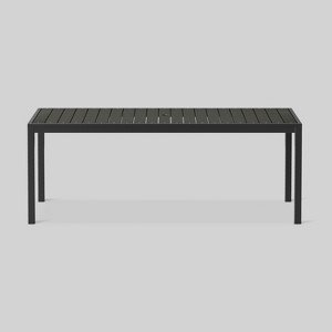 Bryant 6-Person Faux Wood Patio Dining Table Black - Project 62