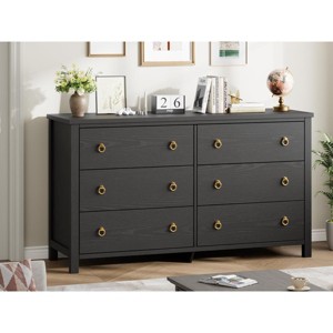 TackView Drawer Dresser for Bedroom, 54'' Wide Dresser, Chest of Drawers, Wooden Chest with Clothes Storage Cabinet - 1 of 1