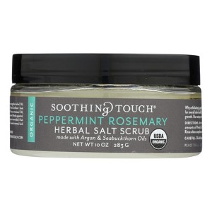 Soothing Touch Peppermint Rosemary Herbal Salt Scrub - 10 oz - 1 of 4