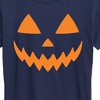 Women's - Instant Message - Pumpkin Face 1 Short Sleeve Graphic T-Shirt - 2 of 4