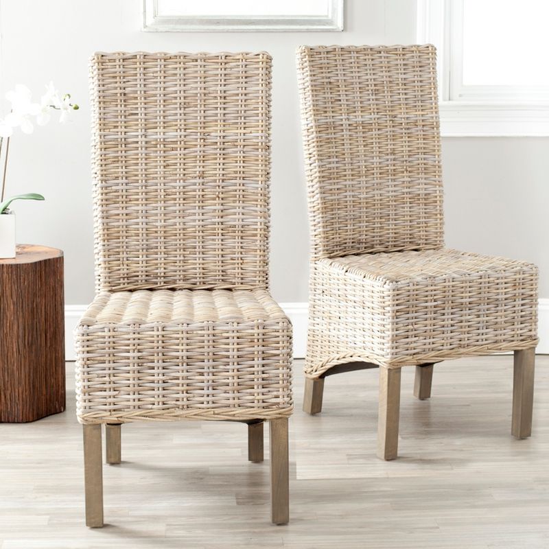 Pembrooke 19''H Rattan Side Chair (Set of 2)  - Safavieh, 2 of 6