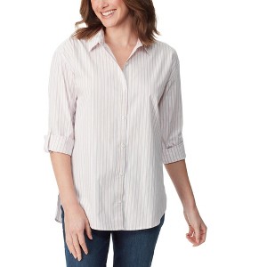 Gloria Vanderbilt Womens Logo Dots Button Up Shirt - 1 of 1