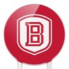 Bradley University Primary Logo Acrylic Cake Topper Party Decoration for Wedding Anniversary Birthday Graduation - 3 of 4
