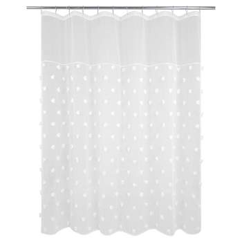 Cameron Shower Curtain White - Allure Home Creations