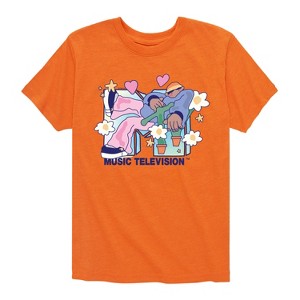 Boys' - MTV - Funky Flower Dude Short Sleeve Graphic T-Shirt - 1 of 4
