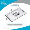 BIRDROCK HOME Stainless Steel Steam Table Pan Lids, 24 Gauge Steel, Fits 1/4-Size Hotel Pans, Perfect for Meal Prep, Cooking & Food Storage (6 Pack) - 4 of 4