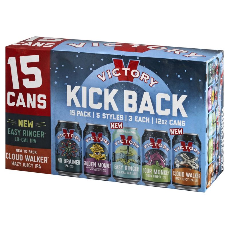 Victory Brewing Kick Back Variety Pack - 15pk/12 fl oz Cans, 3 of 6