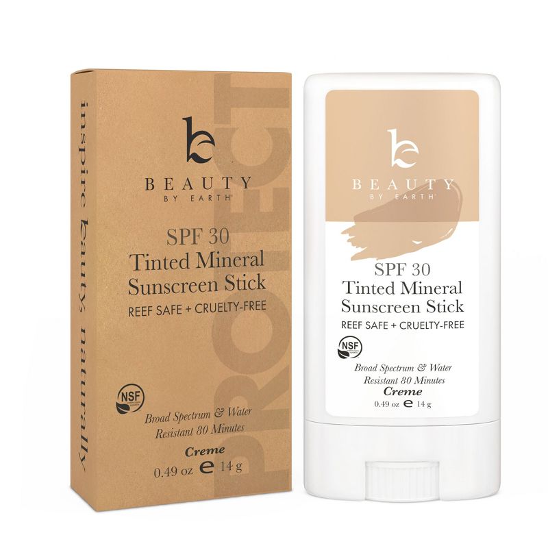 Beauty by Earth Tinted Mineral Sunscreen Sticks SPF 30, 1 of 13