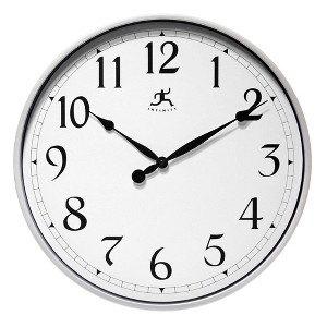 18" Silent Movement Wall Clock - Infinity Instruments - 1 of 4