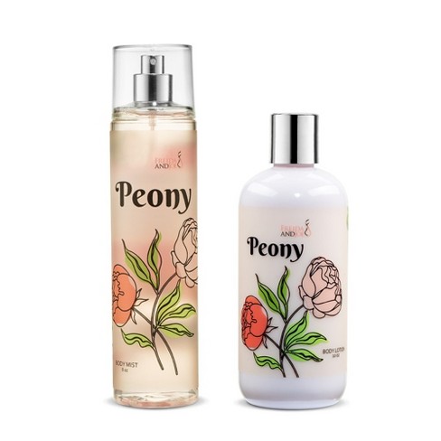 Freida & Joe Peony 10 Oz. Lotion 8oz. Mist Set Luxury Body Care : Target