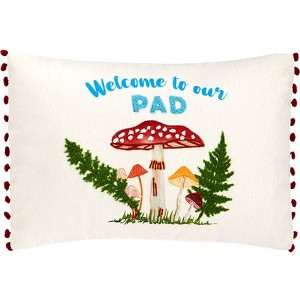 The Lakeside Collection Mushroom Garden Accent Pillows - 1 of 3