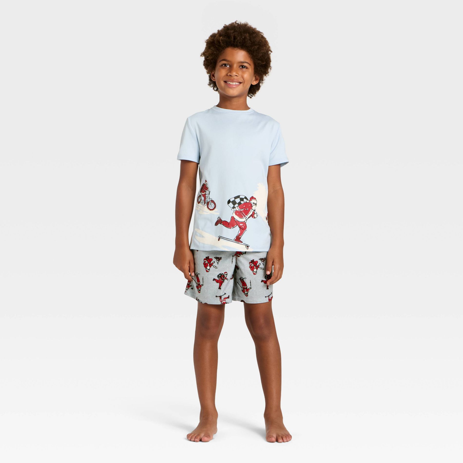 Boys' 2pc Short Sleeve Christmas Pajama Set - Cat & Jack™