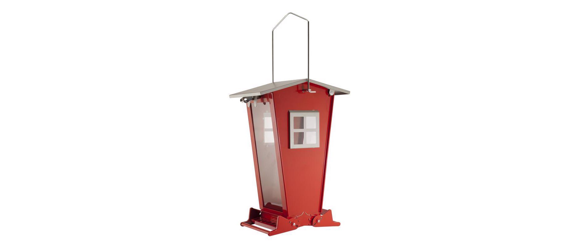 Audubon Snack Shack Wild Bird 7 lb Steel Squirrel-Resistant Bird Feeder 2 ports