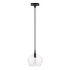 Livex Lighting Aldrich 1 - Light Pendant in  Black/Brushed Nickel - 2 of 4