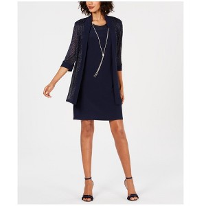 R & M Richards Womens Shimmer and shine A-line Dress - 1 of 1