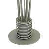 20.5 Inch Fountain Tree Ornament Stand Heavy Base 15 Hooks Decorative Holiday Scene Props - 3 of 3