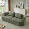 Dolonm 98.4" Large Compression Sofa Made of Chenille Fabric, 3-seater , No Assembly,Living Room, Bedroom - 4 of 4