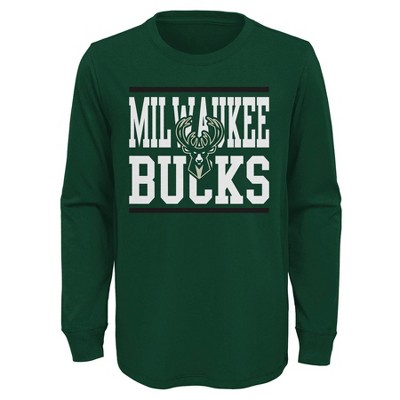 NEW ERA 13682080 SINCE 1968 ICON GREEN MILWAUKEE BUCKS T-SHIRT