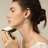 HTUTWOO Disc Leverback Earrings, Hypoallergenic Hammered Circle Drop Dangle Earrings for Women Jewelry Gifts - 2 of 4