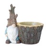 Melrose Tree Trunk Gnome Planter (Set of 2) - 2 of 2