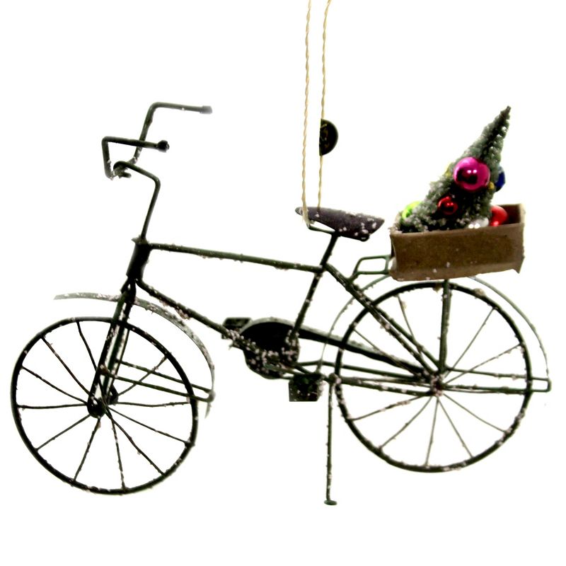 Cody Foster 5.25 In Speckled Bicycle With Tree Petals Human Driven Tree Ornaments, 1 of 4