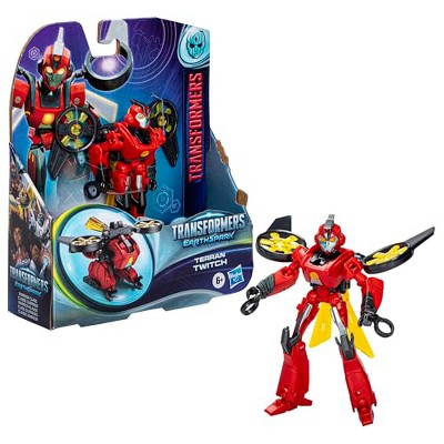 Transformers EarthSpark Warrior Class Terran Twitch Action Figure, Converts in 14 Steps