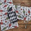 Split P Black & White Harlequin Napkin Set of 4 - 2 of 3