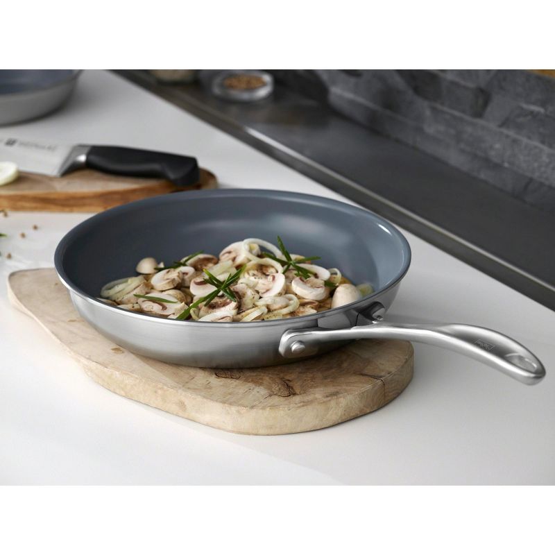 ZWILLING Spirit 3-ply Stainless Steel Ceramic Nonstick Fry Pan, 4 of 7