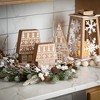 13.5"H and 18"H Sullivans Beaded Snowflake Lantern - Set of 2, White - 4 of 4