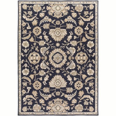 Mark & Day Caraquet 8'x11' Rectangle Tufted Indoor Area Rugs Ink: Wool, Stain-Resistant, Traditional, Pet Friendly