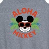 Women's - Disney - Aloha Mickey Graphic Racerback Tank - 2 of 4