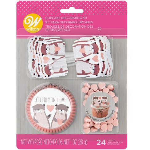 Wilton 24pc Otterly In Love Cupcake Decorating Kit Target