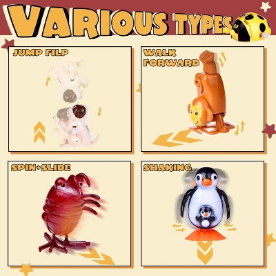 Assorted Colorful Wind-Up Animal Toys Set, 25 Pieces