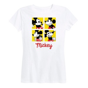 Women's - Disney - Mickey Grid Short Sleeve Graphic T-Shirt - 1 of 4