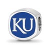 Black Bow Jewelry Sterling Silver Kansas Jayhawks NCAA Bead Charm - 4 of 4