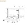 Full Over Full/Full XL Over Queen Metal Bunk Bed with Trundle, Sturdy Iron Frame, Space-Saving Bunk for Kids & Teens - ModernLuxe - 4 of 4