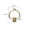 Unique Bargains DIY Crafts Earrings Necklace Bracelet Making Alloy Open Back Mushroom Bezel Pendants 20 Pcs - 2 of 4