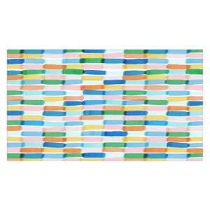Jacqueline Maldonado Dreamy Watercolor Dashes Multi Tablecloth - Deny Designs - 1 of 3